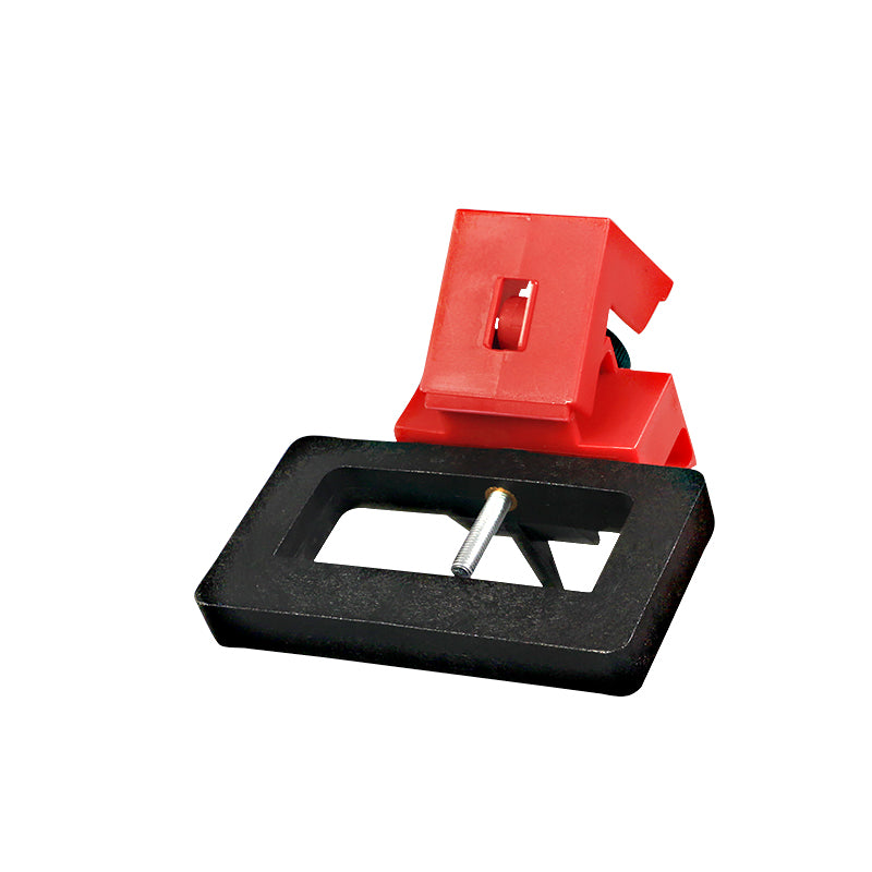 BD-D13 Clamp-on Breaker Lockout 2-Pack - Red/Black, PP Body, Nylon Base Plate.Breaker Lockout, Clamp-on Lockout, Secure Padlock Compatible. - Prolock Express