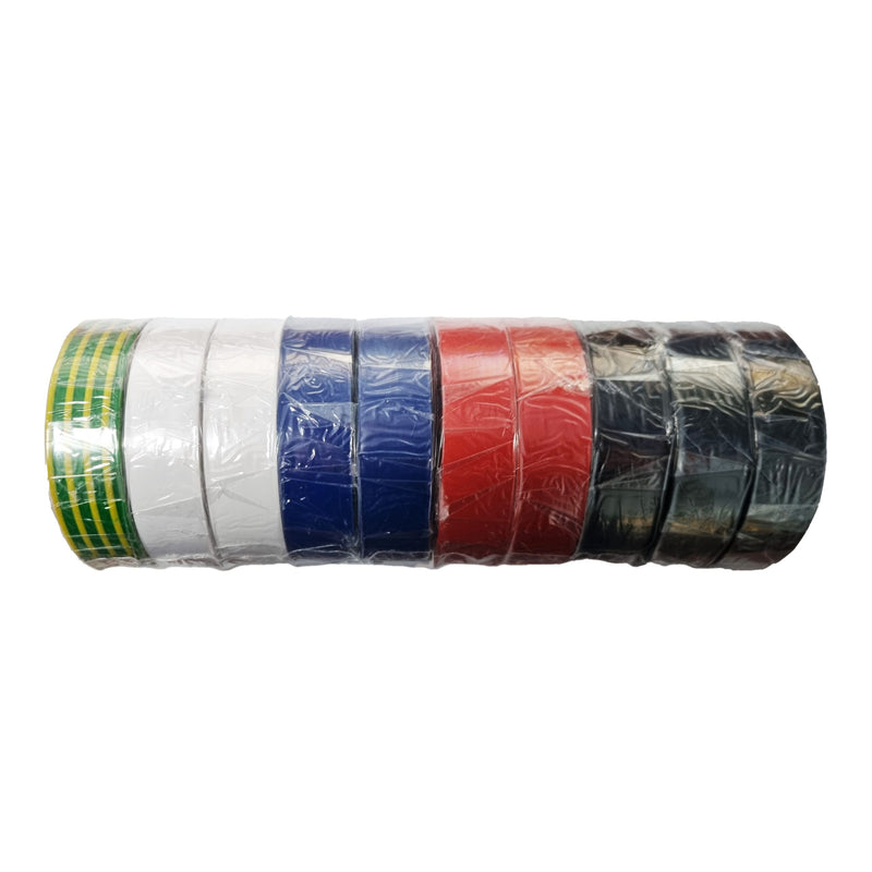 Gladiator Defender Electrical Tape: Pack Of Ten Superior Adhesion, Flexibility, and Durability for All Your Electrical Insulation Needs - Prolock Express