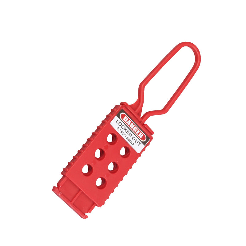 Pack of 5 Nylon Lockout Hasps - BD-K42 Series: Ensuring Safety and Compliance. Keywords: Lockout Hasps, Nylon, Pack of 5, Safety Compliance, Lockout Tagout, Industrial Safety, Equipment Lockout. - Prolock Express