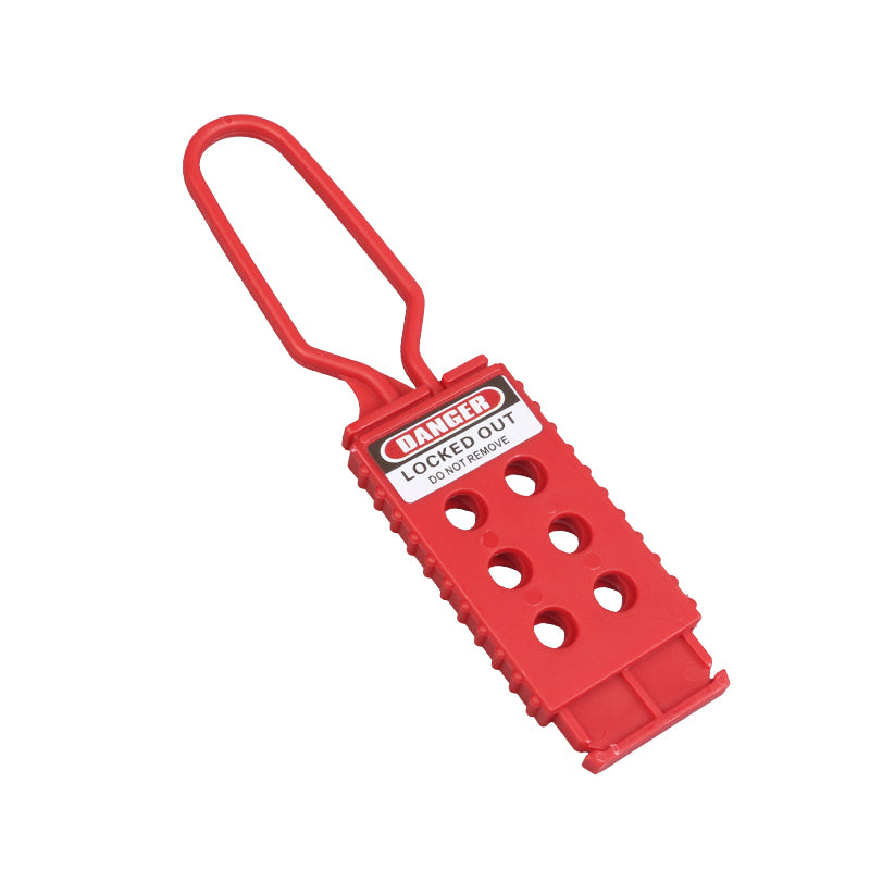 Pack of 5 Nylon Lockout Hasps - BD-K42 Series: Ensuring Safety and Compliance. Keywords: Lockout Hasps, Nylon, Pack of 5, Safety Compliance, Lockout Tagout, Industrial Safety, Equipment Lockout. - Prolock Express