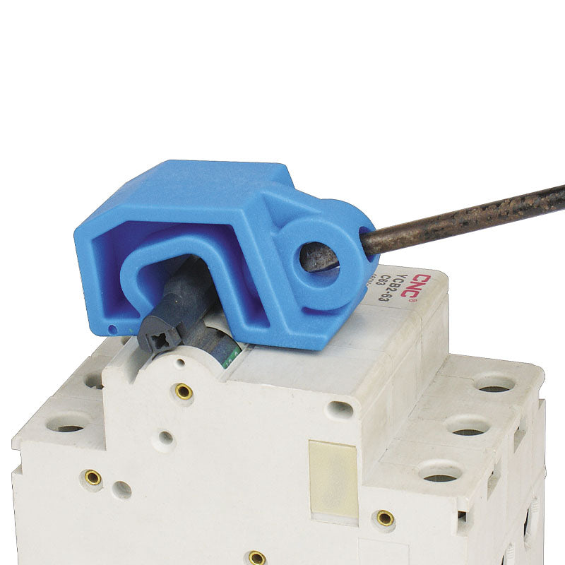 BD-D05-2 2-4 Pole MCB Lockout 8 Pack: Blue, Versatile, Durable, Secure. Keywords: MCB Lockout, Multi-Pole, Circuit Breaker, Electrical Safety, Lockout Tagout, Industrial Lockout, Electrical Panel Lock - Prolock Express