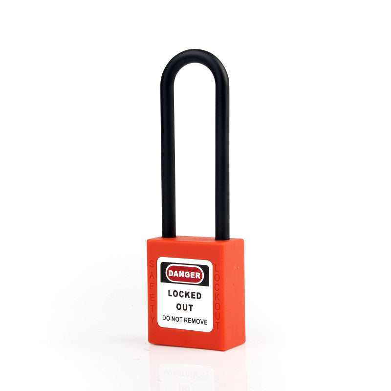 Bd-G31 76mm Nylon Shackle Safety Padlock - Pack of 3 Red Keyed Different. Keywords: Safety Padlock, Nylon Shackle, Red Padlock, Keyed Different, Lockout Tagout, Industrial Safety, Equipment Lockout. - Prolock Express