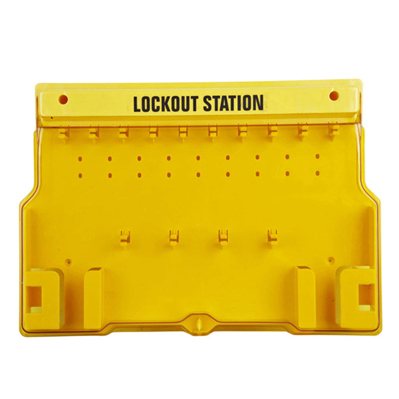 BD-B102 Lockout Station: Organization & Efficiency | Sturdy Engineering Plastic | 14 Hooks | Durable | Enhanced Visibility. Keywords: Lockout Station, Engineering Plastic, Safety Organizer, Industrial - Prolock Express