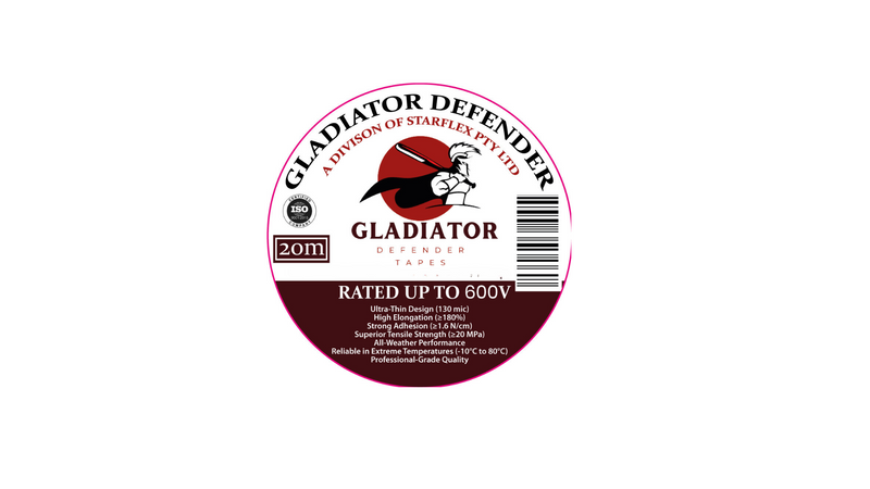 Gladiator Defender Electrical Tape: Pack Of Ten Superior Adhesion, Flexibility, and Durability for All Your Electrical Insulation Needs - Prolock Express