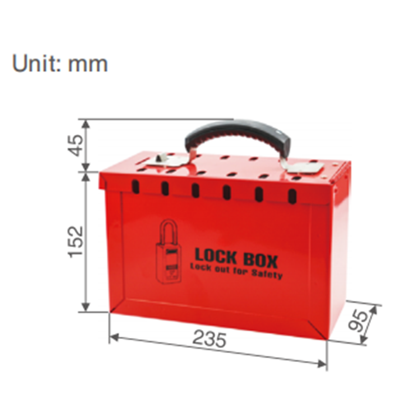 BD-X01 Portable Steel Safety Lockout Box: Secure Solution - Prolock Express