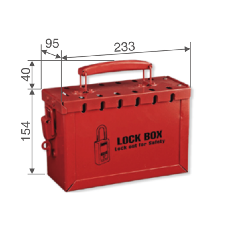 BD-X02 Portable Steel Safety Lockout Box: Secure Storage - Prolock Express